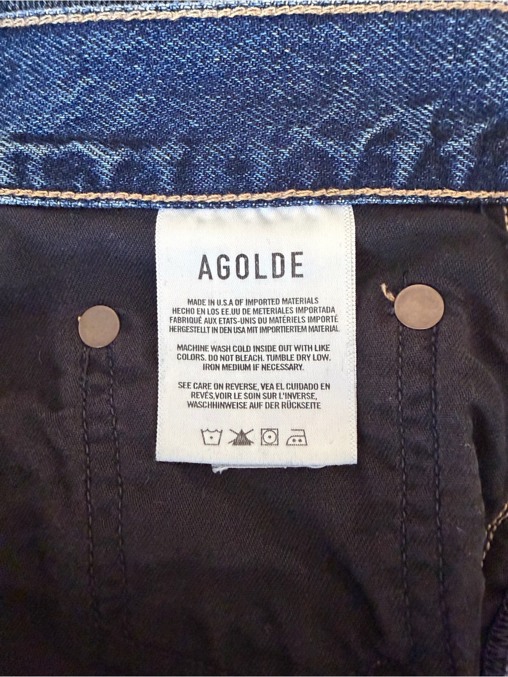 Agolde 90s Crop Jeans / Washed Blue / 25 - Picture 7 of 9